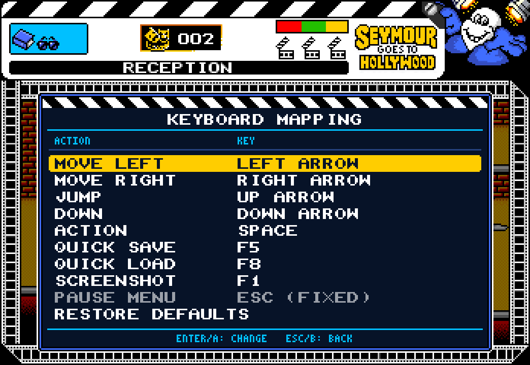 Keyboard mapping