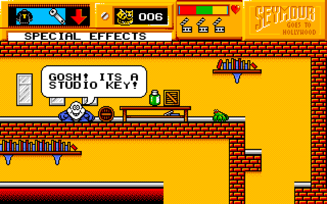 SPECIAL EFFECTS, the high band: "GOSH! ITS A STUDIO KEY!"