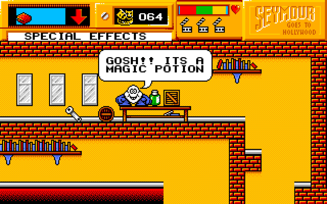 SPECIAL EFFECTS: "GOSH!! ITS A MAGIC POTION".